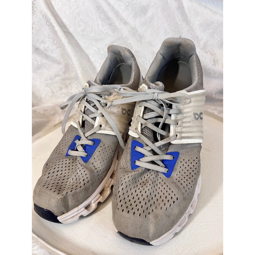 On Running Cloudswift Mens Road Running Shoes Grey Blue Helion Superfoam